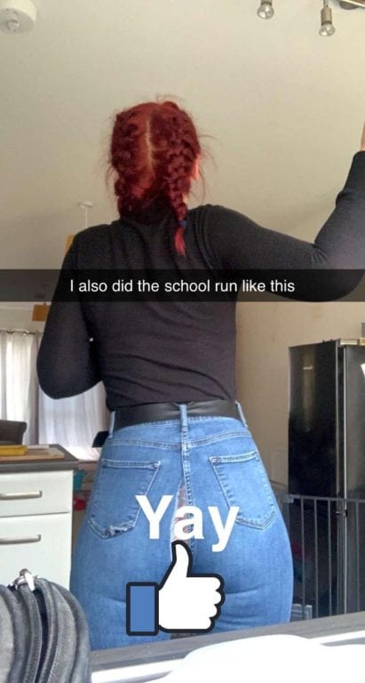 Girl Teachers Butt Crack